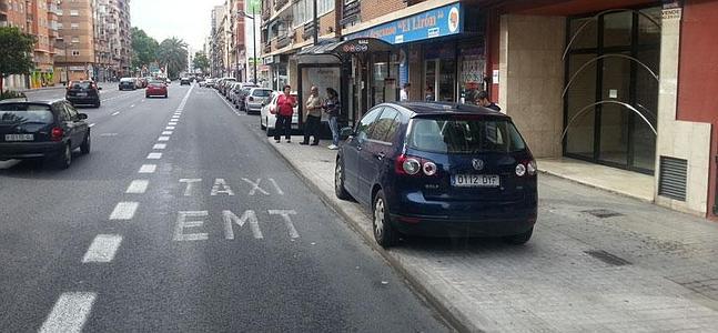 carril bus estacionar